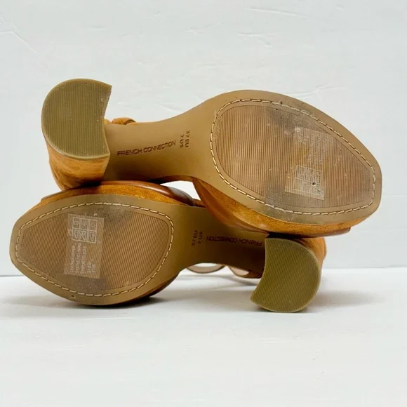 French Connection Dita Platform Heeled Sandals 7 - Picture 7 of 10